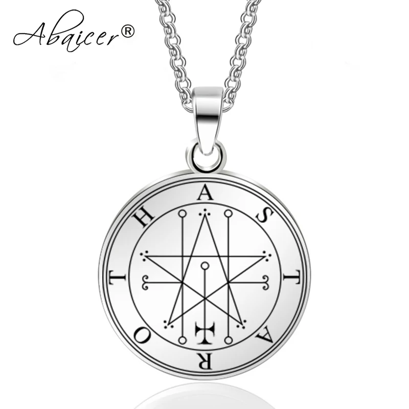 Abaicer Astaroth ключ Соломона из нержавеющей стали кулон ожерелье уплотнения семи