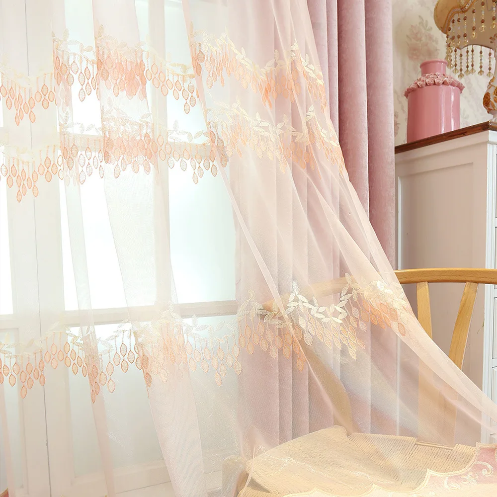 Lace Embroidered Valance Decoration Pink Cloth Curtain For living Room Bedroom Window Treatment Drapes Tulle Custom Made
Lace Embroidered Valance Decoration Pink Cloth Curtain For living Room Bedroom Window Treatment Drapes Tulle Custom Made