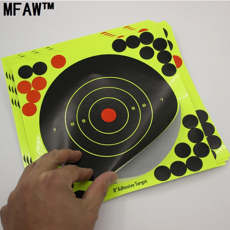 For Hunting 10pcs/lot HOT Outdoor shooting training Paper Target 8'' Splatter and Adhesive Stick
For Hunting 10pcs/lot HOT Outdoor shooting training Paper Target 8'' Splatter and Adhesive Stick