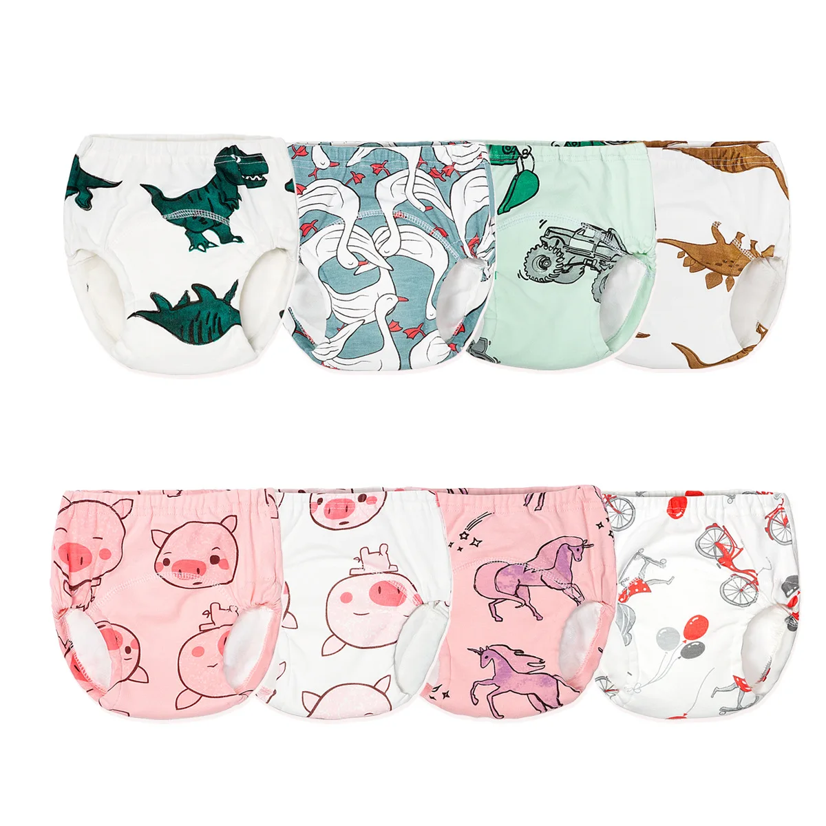 Boy Girl Baby Toilet Training Underwear Elastic Free Movement Mixed Styles Washable Pure Cotton Gauze Diaper Pants 4psc/lot
Boy Girl Baby Toilet Training Underwear Elastic Free Movement Mixed Styles Washable Pure Cotton Gauze Diaper Pants 4psc/lot