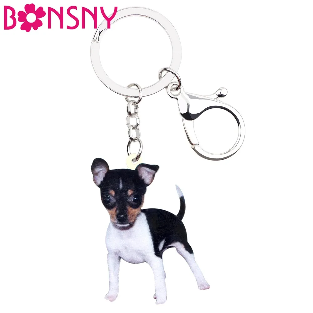 Bonsny Acrylic Cute Fox Toy Terrier Dog Key Chains Keychain Rings Fashion Animal Pet Jewelry For Women Girl Ladies Accessories
Bonsny Acrylic Cute Fox Toy Terrier Dog Key Chains Keychain Rings Fashion Animal Pet Jewelry For Women Girl Ladies Accessories