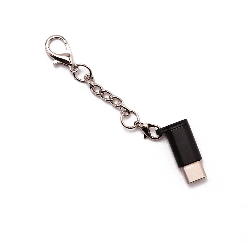 Микро usb type-C мобильный телефон мини зарядное устройство адаптер с брелок для samsung