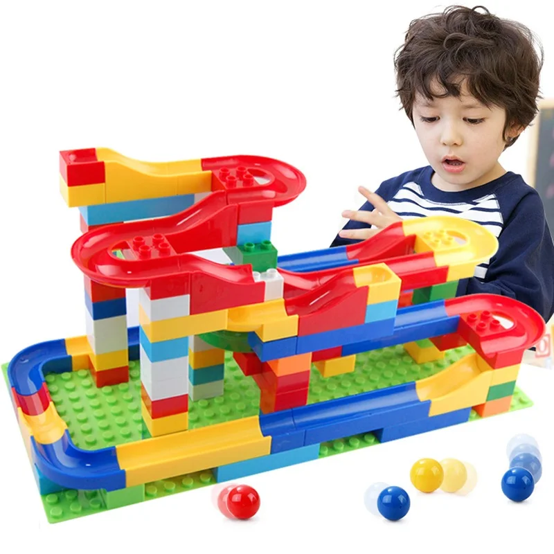 Marble Race Run DIY Maze Balls Building Blocks Funnel Slide Big Large Size Bricks Gifts Toys for Children
Marble Race Run DIY Maze Balls Building Blocks Funnel Slide Big Large Size Bricks Gifts Toys for Children