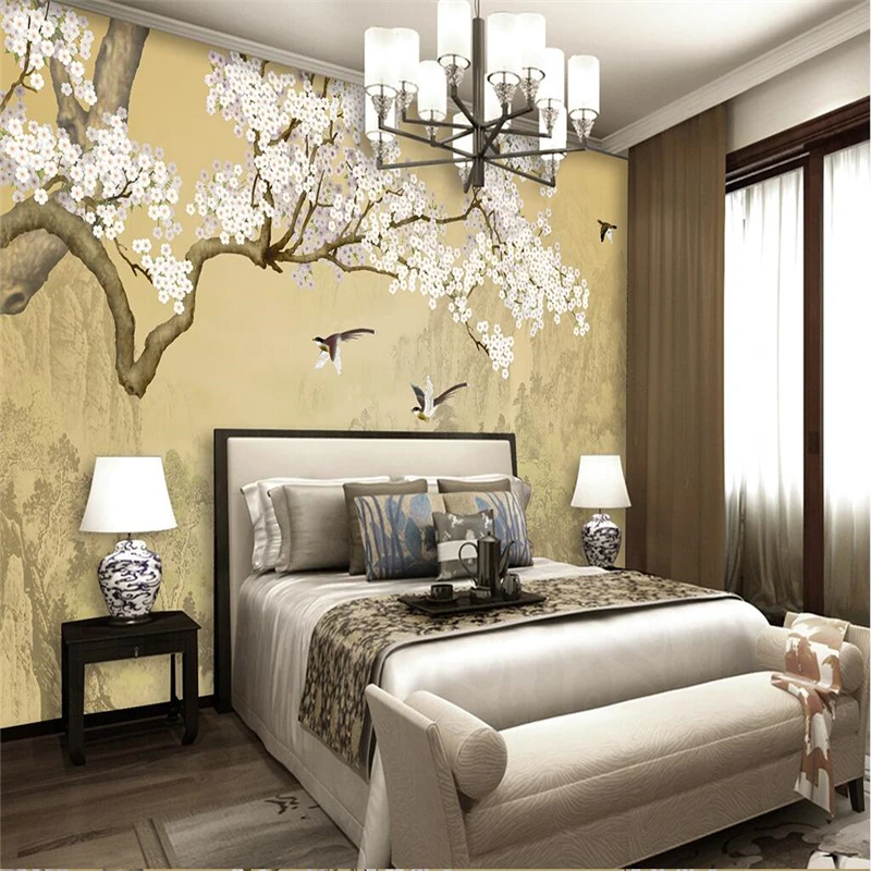 wellyu Chinese - style hand - painted flowers and birds pear flowers ink landscape wall custom large - scale murals wallpaper
wellyu Chinese - style hand - painted flowers and birds pear flowers ink landscape wall custom large - scale murals wallpaper