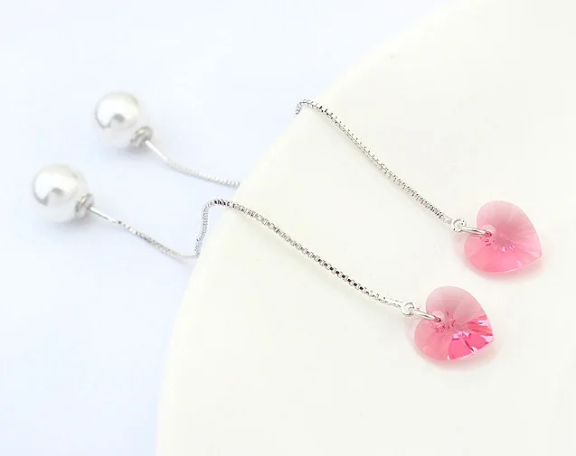ANNGILL Ear Wire Drop Earrings Heart Crystals From Swarovski Imitation Pearl Long Earrings For Women Fashion Jewelry Brincos
ANNGILL Ear Wire Drop Earrings Heart Crystals From Swarovski Imitation Pearl Long Earrings For Women Fashion Jewelry Brincos