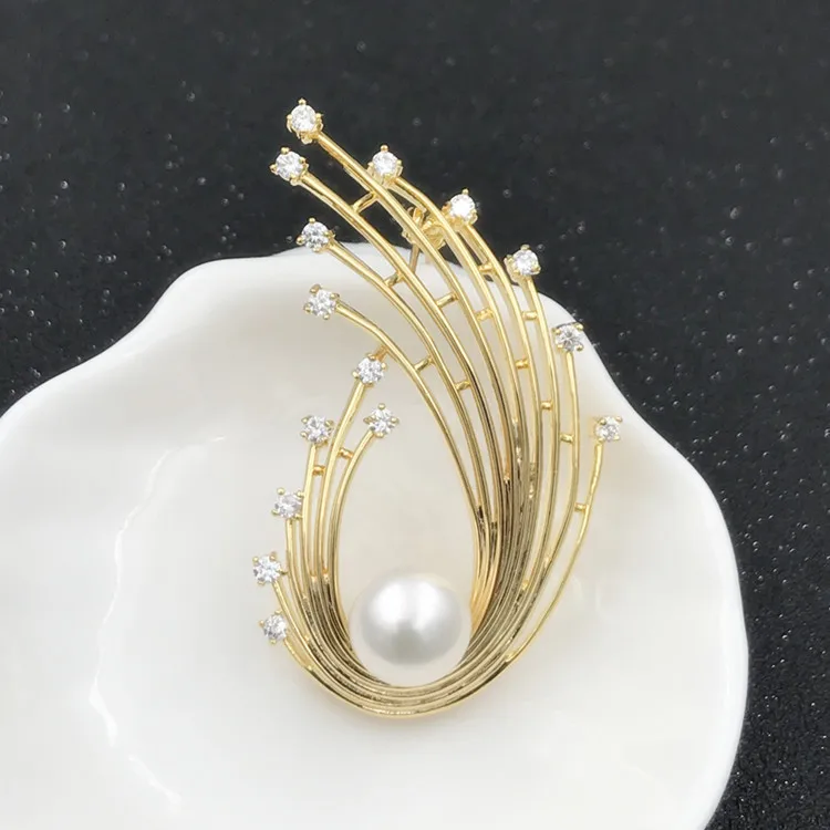 Women DIY Pearl Breastpin Jewelry Findings Elegant Flower Pearl Brooch Component Silver&Gold Color 3Pcs/Lot
Women DIY Pearl Breastpin Jewelry Findings Elegant Flower Pearl Brooch Component Silver&Gold Color 3Pcs/Lot