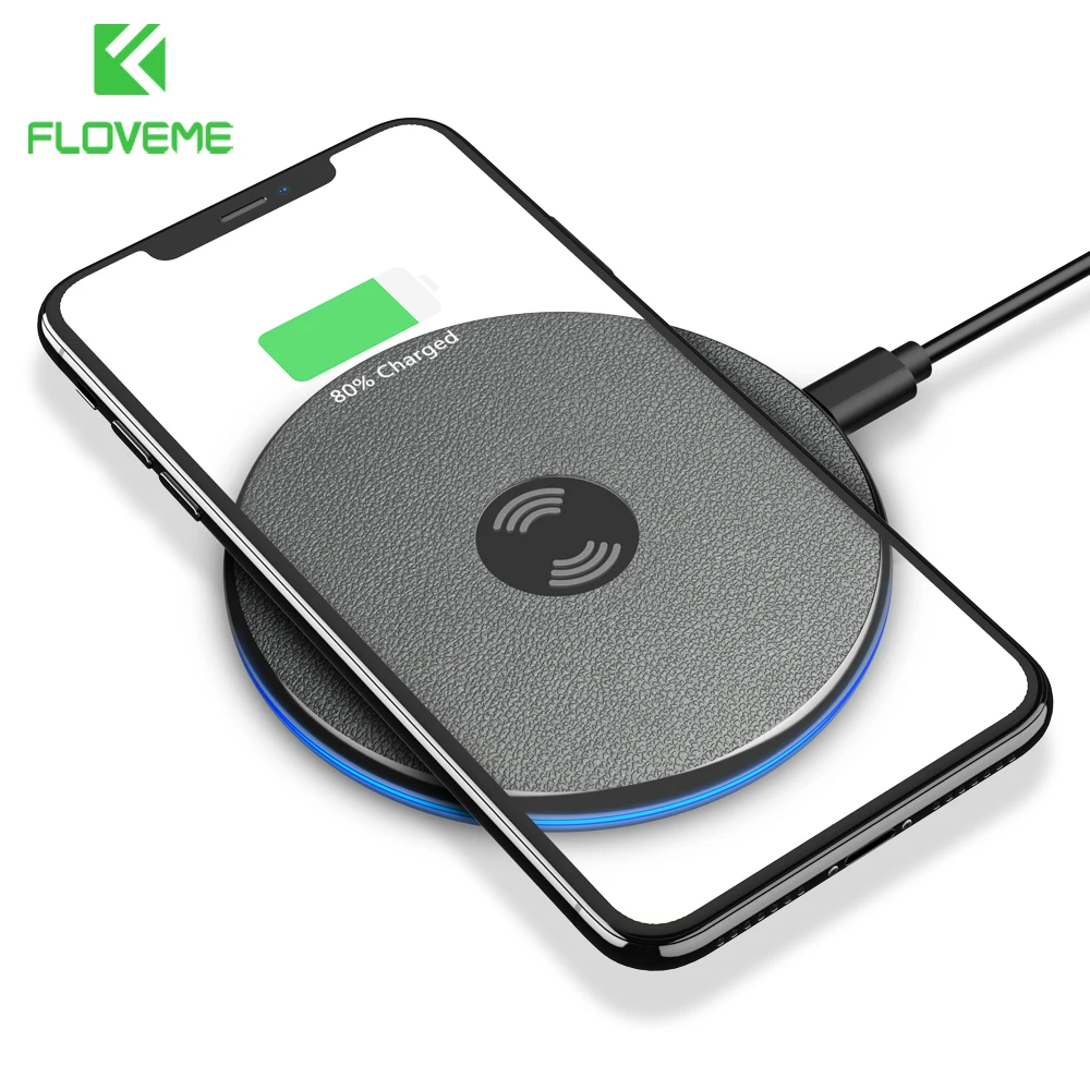 FLOVEME Qi Wireless Charger For iPhone12 11 Max 8 Plus 9mm Ultra Thin Wireless Charging Pad For Samsung S8 S10 S9 Plus Note 9
FLOVEME Qi Wireless Charger For iPhone12 11 Max 8 Plus 9mm Ultra Thin Wireless Charging Pad For Samsung S8 S10 S9 Plus Note 9