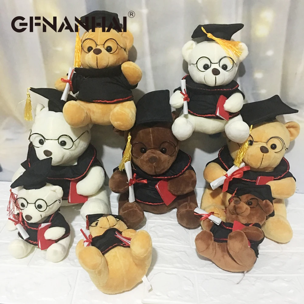 1pc 18/23/28cm cute Teddy bear with doctor cap plush toy kawaii children lovely animal bear dolls kids Graduation birthday Gift
1pc 18/23/28cm cute Teddy bear with doctor cap plush toy kawaii children lovely animal bear dolls kids Graduation birthday Gift