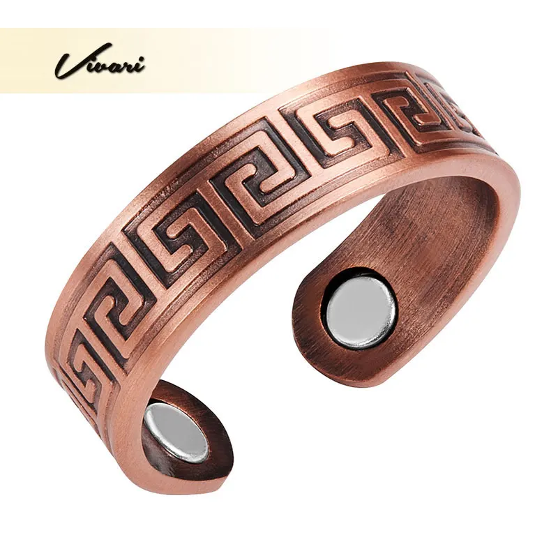 Vivari Antique 100% Pure Copper Maze Pattern Magnetic Classic Ring For Women Female Magnets Women Rings Jewelry Wedding Band
Vivari Antique 100% Pure Copper Maze Pattern Magnetic Classic Ring For Women Female Magnets Women Rings Jewelry Wedding Band