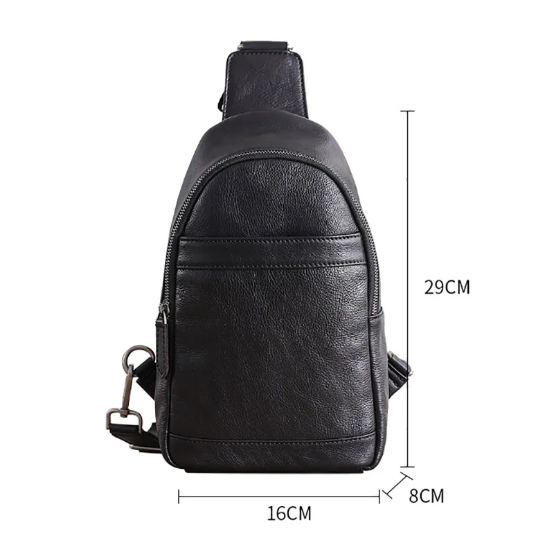 AETOO Chest bag, men's leather leisure one shoulder messenger bag, large capacity men's head leather chest bag
AETOO Chest bag, men's leather leisure one shoulder messenger bag, large capacity men's head leather chest bag