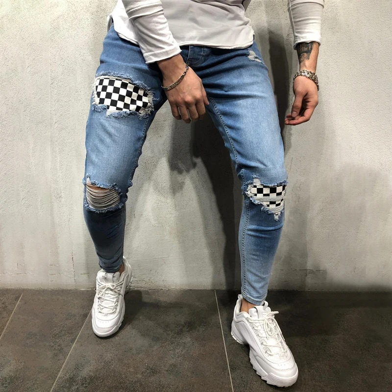 2019 Fashion Men's Ripped Skinny Biker Jeans Destroyed Frayed Slim Fit Denim Pants Stylish Men's Hole Denim Pant C1329
2019 Fashion Men's Ripped Skinny Biker Jeans Destroyed Frayed Slim Fit Denim Pants Stylish Men's Hole Denim Pant C1329