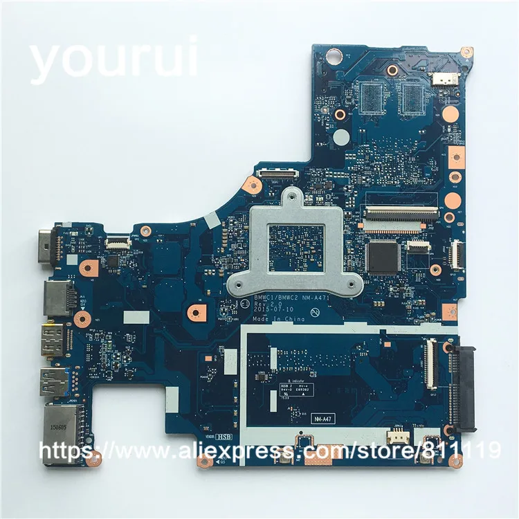 yourui For motherboard For Ideapad 300-15IBR BMWC1/BMWC2 NM-A471 5B20K14036 with N3050 CPU integrated
yourui For motherboard For Ideapad 300-15IBR BMWC1/BMWC2 NM-A471 5B20K14036 with N3050 CPU integrated