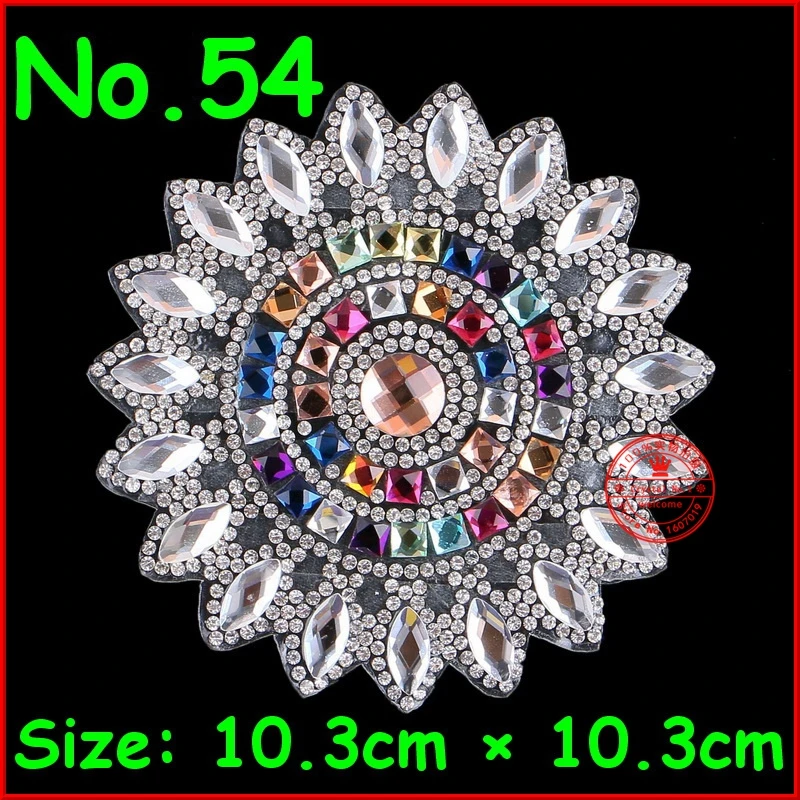 1 pc Flower Patches Hot fix Rhinestone Iron on Motif Crystal Patch Applique For Children Women Wedding Dress Garment Accessories
1 pc Flower Patches Hot fix Rhinestone Iron on Motif Crystal Patch Applique For Children Women Wedding Dress Garment Accessories