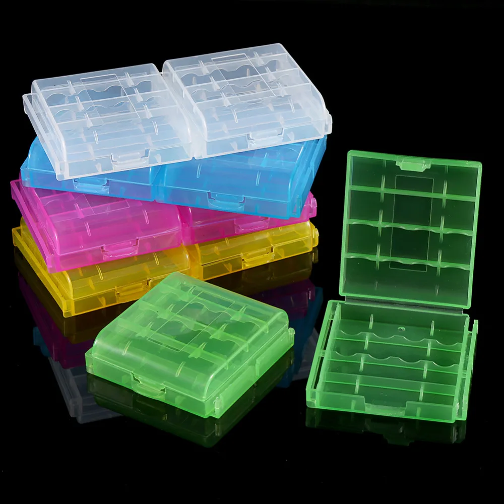 10 Коробки/лот Пластик Батарея держатель Коробка органайзер контейнер для