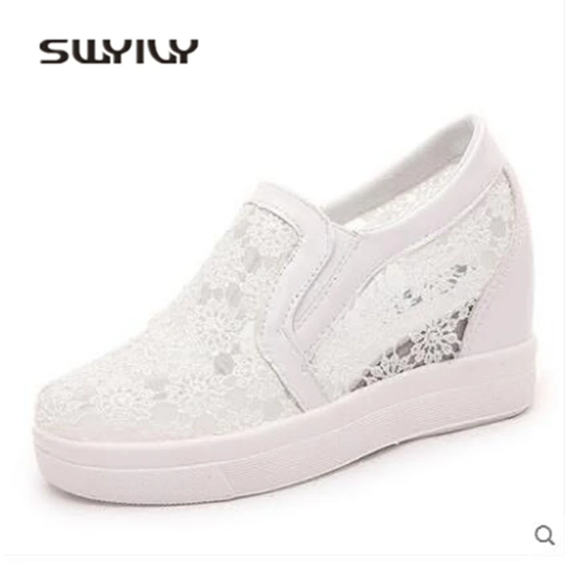 SWYIVY Women's Sneakers Lace Breathable 2018 White Shoes Female Casual Shoes Platform Wedge Student Shoes Leisure Sneakers Woman
SWYIVY Women's Sneakers Lace Breathable 2018 White Shoes Female Casual Shoes Platform Wedge Student Shoes Leisure Sneakers Woman