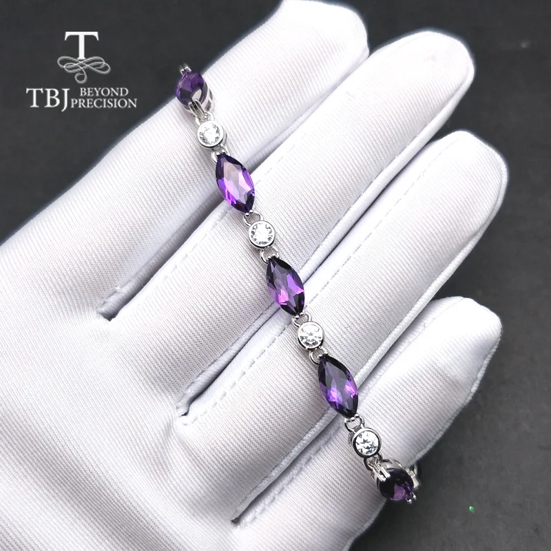 TBJ,Simple natural african amethyst bracelet in 925 sterling silver shiny jewelry for girls women as birthday anniversary gift
TBJ,Simple natural african amethyst bracelet in 925 sterling silver shiny jewelry for girls women as birthday anniversary gift