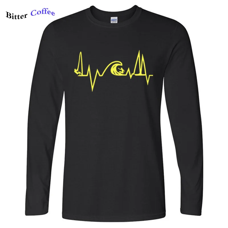 Autumn Winter Fashion Design Sea Heartbeat Surf life T Shirts Men Sailing Electric Pulse Funny T-shirt Youth Casual Top Tee
Autumn Winter Fashion Design Sea Heartbeat Surf life T Shirts Men Sailing Electric Pulse Funny T-shirt Youth Casual Top Tee