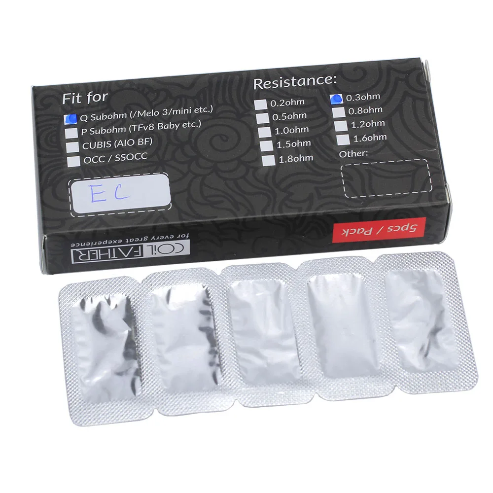 Coil Father ClaptonQ бак EC катушки головки 0 3 5 Ом для iJust 2 Melo мини испаритель электронных