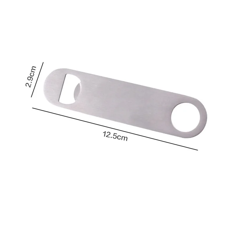 200pcs/lot Durable Beer Bottle Opener Stainless Steel Flat Speed Bottle Cap Opener Remover Bar Blade Kitchen Tool
200pcs/lot Durable Beer Bottle Opener Stainless Steel Flat Speed Bottle Cap Opener Remover Bar Blade Kitchen Tool