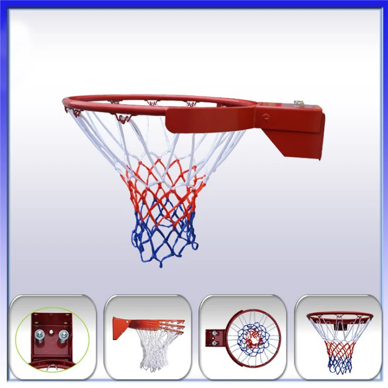 38cm Inside diameter basketball hoop with hollow rim + outside hoop with rolling band
38cm Inside diameter basketball hoop with hollow rim + outside hoop with rolling band
