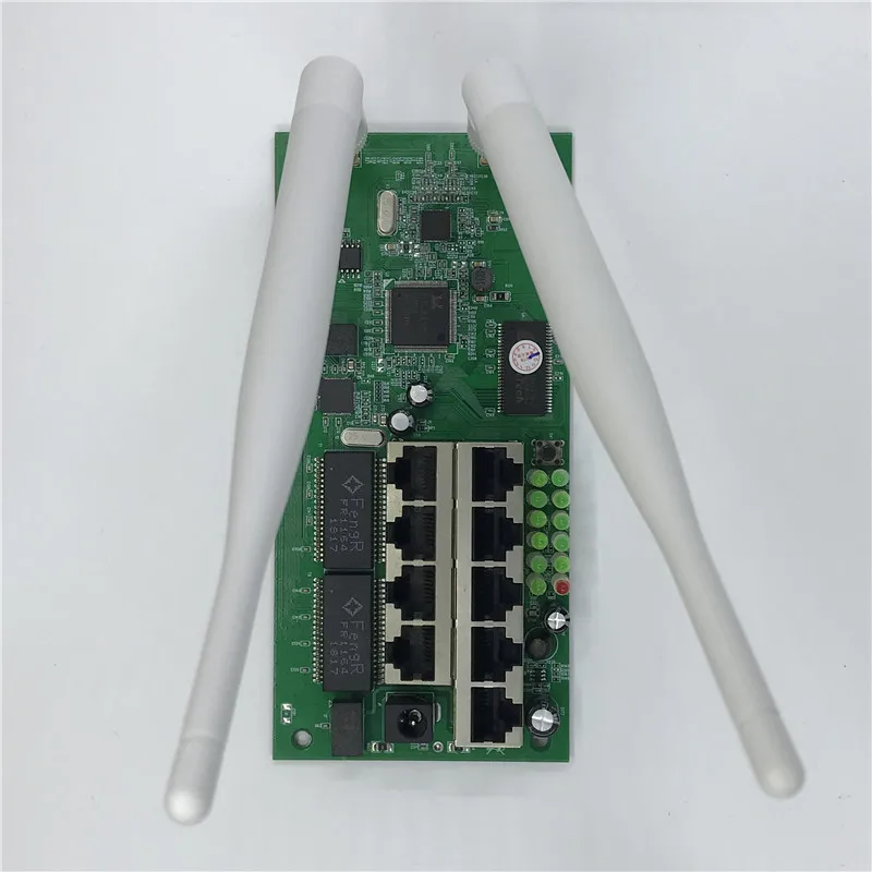 OEM 9 poort беспроводной маршрутизатор moederbord модуль пользовательский schroef gat