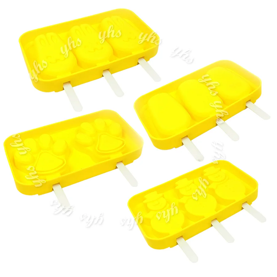 Silicone ice cube Set Popsicle Maker Molds, Free Freezing & Easy Cleanup - BPA Free Set of 4 (Paw,Bunny,Snowman,Oval)
Silicone ice cube Set Popsicle Maker Molds, Free Freezing & Easy Cleanup - BPA Free Set of 4 (Paw,Bunny,Snowman,Oval)