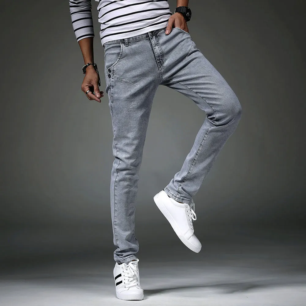 spring of 2020 d new male feet jeans Teenagers gray pencil pants Current students stretch feet pants
spring of 2020 d new male feet jeans Teenagers gray pencil pants Current students stretch feet pants