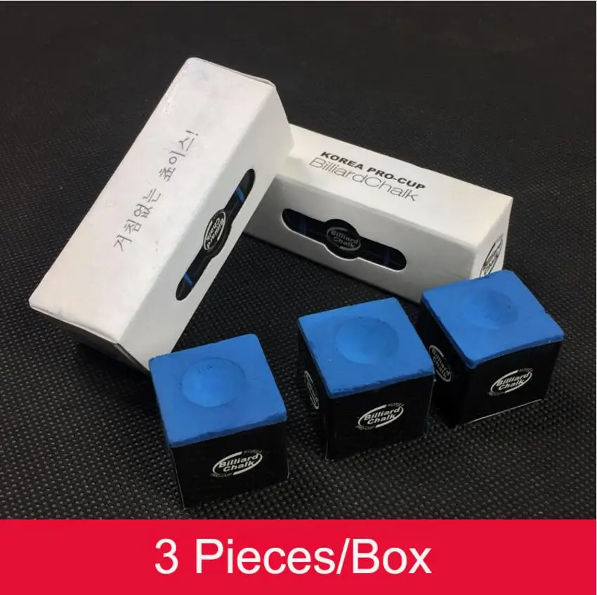 New 3 Pcs/Box Korea Pro-Cup Billiard Chalk Billiards Snooker Accessories Blue Color Professional High Quality Handmade China
New 3 Pcs/Box Korea Pro-Cup Billiard Chalk Billiards Snooker Accessories Blue Color Professional High Quality Handmade China