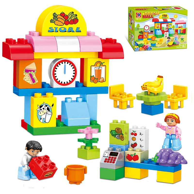 RORONOA 57pcs Large Particles City Mall Building Blocks Sets DIY City Supermarket Game Bricks Kids Toys For Children
RORONOA 57pcs Large Particles City Mall Building Blocks Sets DIY City Supermarket Game Bricks Kids Toys For Children