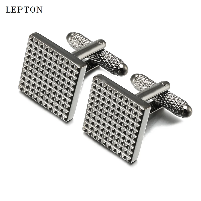 Hot Sale Business Square Black Cufflinks For Mens Lepton Brand Jewelry High Quality Classic Carve Cuff links Relojes gemelos
Hot Sale Business Square Black Cufflinks For Mens Lepton Brand Jewelry High Quality Classic Carve Cuff links Relojes gemelos