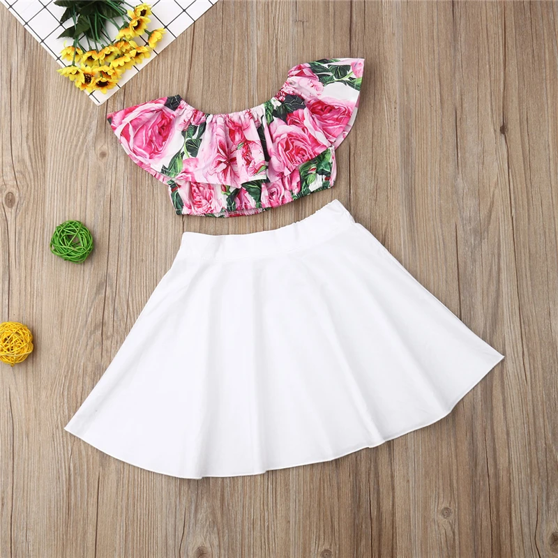 Baby Girl Clothes Sets Toddler Baby Girls Floral Off Shoulder Summer Holiday Outfit Clothes Fashion Pleated Style Children Sets
Baby Girl Clothes Sets Toddler Baby Girls Floral Off Shoulder Summer Holiday Outfit Clothes Fashion Pleated Style Children Sets