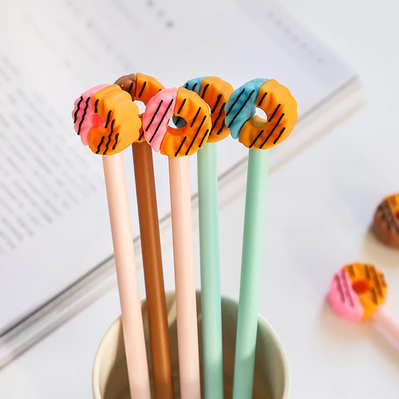 24 pcs/Lot sweet donuts gel pen 0.5mm Black color pens Wholesale Stationery items Office School supplies Material escolar FB203
24 pcs/Lot sweet donuts gel pen 0.5mm Black color pens Wholesale Stationery items Office School supplies Material escolar FB203