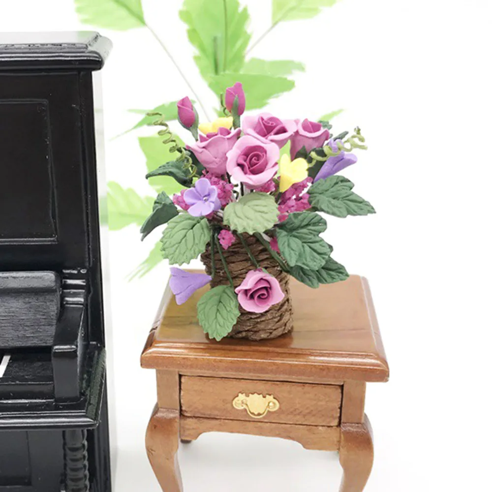 1/12 Dollhouse Miniature Accessories Mini Purple Roses Simulation Flower Arrangement Model Toys for Doll House Decoration
1/12 Dollhouse Miniature Accessories Mini Purple Roses Simulation Flower Arrangement Model Toys for Doll House Decoration