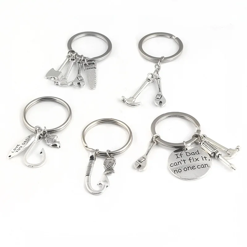 Trendy Keyring Hand Tools Keychain Daddy Keyring Gift For Dad Fathers Day Keychain Hand Tools Bag Pendant Key Ring Jewelry
Trendy Keyring Hand Tools Keychain Daddy Keyring Gift For Dad Fathers Day Keychain Hand Tools Bag Pendant Key Ring Jewelry