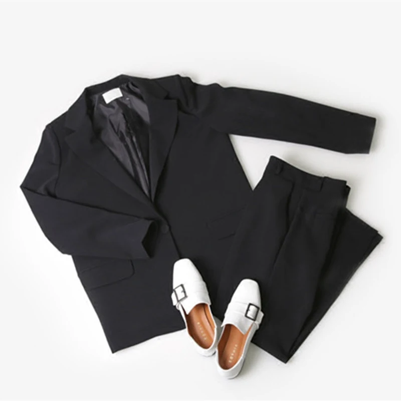 Solid color women's suit suit Spring and Autumn Korean fashion leisure suit jacket was thin nine / pants two-piece suit
Solid color women's suit suit Spring and Autumn Korean fashion leisure suit jacket was thin nine / pants two-piece suit