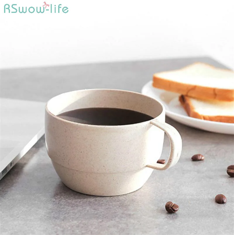 2PCS Wheat Straw Milk Coffee Cup Milk Breakfast Tea Cup Couple Simple Drinking Cup Travel Home PP Plastic Water Cup Bottle Kids
2PCS Wheat Straw Milk Coffee Cup Milk Breakfast Tea Cup Couple Simple Drinking Cup Travel Home PP Plastic Water Cup Bottle Kids