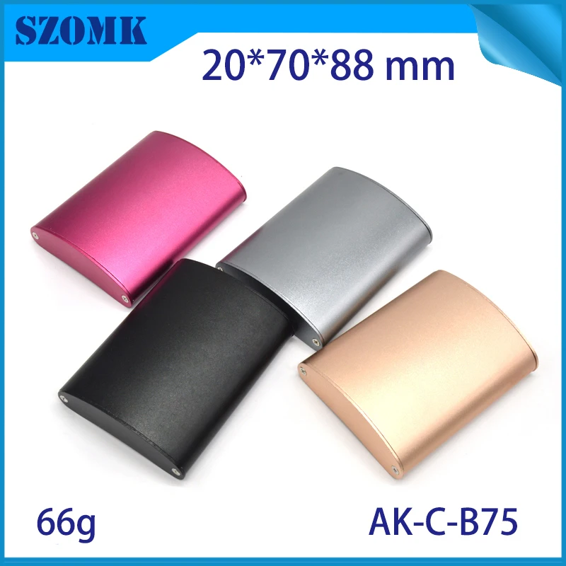 4pcs SZOMK customized extrusion DIY aluminum junction box enclosure for electrical Junction Box Case for Electronics 20*70*88mm 
4pcs SZOMK customized extrusion DIY aluminum junction box enclosure for electrical Junction Box Case for Electronics 20*70*88mm