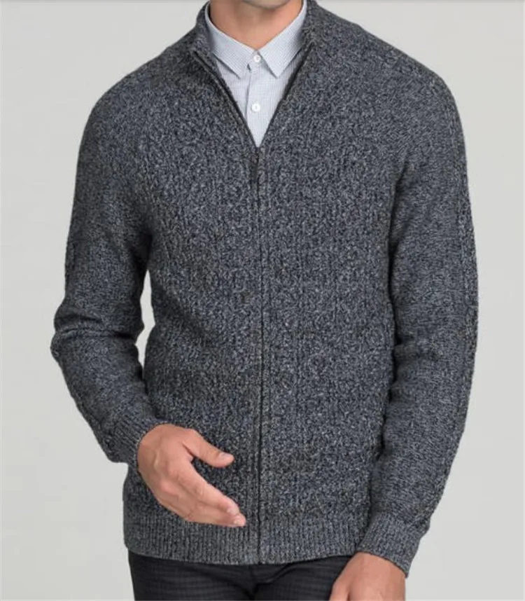 cashmere wool blend clips yarns thick knit men zipper casual cardigan sweater coat M/105-3XL/125
cashmere wool blend clips yarns thick knit men zipper casual cardigan sweater coat M/105-3XL/125