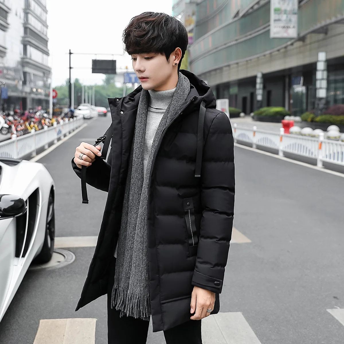 Fashion Mens cotton thick coat long cotton-padded jacket coat hooded thick long clothing Korean Youth leisure cotton winter L190
Fashion Mens cotton thick coat long cotton-padded jacket coat hooded thick long clothing Korean Youth leisure cotton winter L190