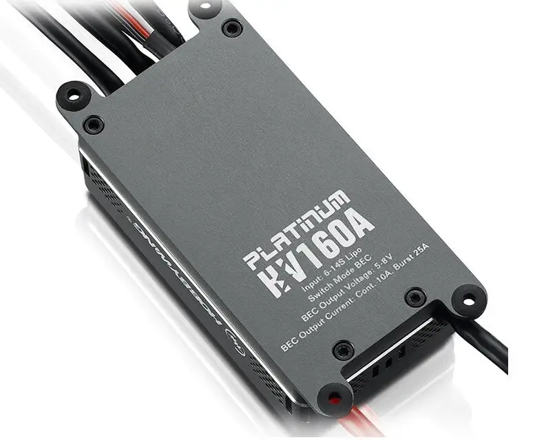 

Original Hobbywing Platinum 160A HV V4 6-14S Lipo Brushless ESC for RC Drone Helicopter Aircraft