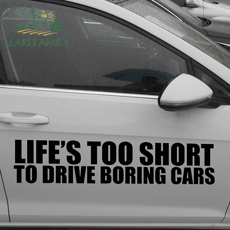 EARLFAMILY 2x Beautiful Classic Animation Film Lifes Too Short Drive Boring Cars Funny Car Sticker SUV Door Vinyl Decal 9 Colors
EARLFAMILY 2x Beautiful Classic Animation Film Lifes Too Short Drive Boring Cars Funny Car Sticker SUV Door Vinyl Decal 9 Colors