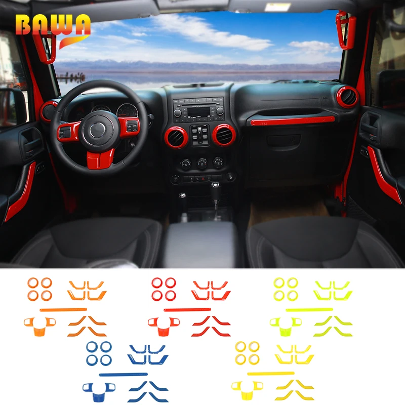 BAWA Interior Moulding for Jeep Wrangler JK 2011-2017 Steering Wheel Decoration Air Condition Vent Cover 4 Door Car Interior kit
BAWA Interior Moulding for Jeep Wrangler JK 2011-2017 Steering Wheel Decoration Air Condition Vent Cover 4 Door Car Interior kit