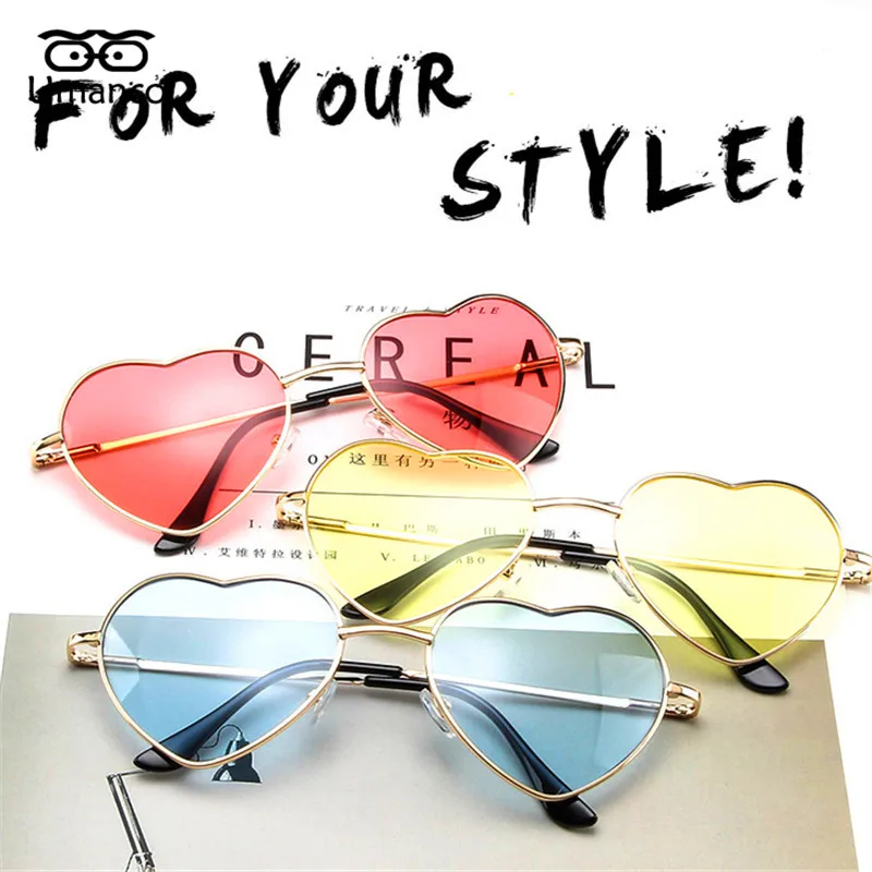 Umanco Retro Gold Frame Love Heart Sunglasses Women Vintage Fashion Metal Sun Glasses Charming Purple/Red/Blue Shades Eyewears
Umanco Retro Gold Frame Love Heart Sunglasses Women Vintage Fashion Metal Sun Glasses Charming Purple/Red/Blue Shades Eyewears