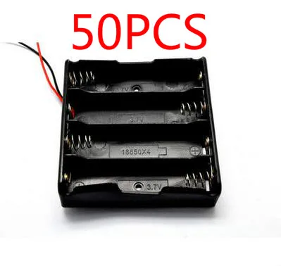 50pcs new 4x18650 Li-ion Battery Storage Plastic Clip Holder Case Box 8 Pin Contact Black (3.7V-14.8V) Battery Storage Boxes
50pcs new 4x18650 Li-ion Battery Storage Plastic Clip Holder Case Box 8 Pin Contact Black (3.7V-14.8V) Battery Storage Boxes