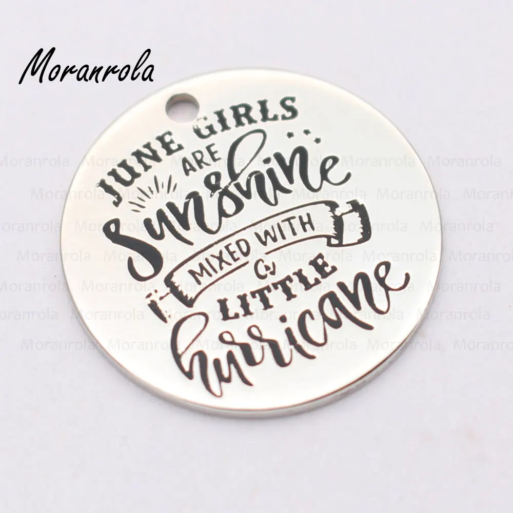 Новинка брелок с медным ожерельем June Girls Are Sunshine Mix With A Little Hurricane очаровательные