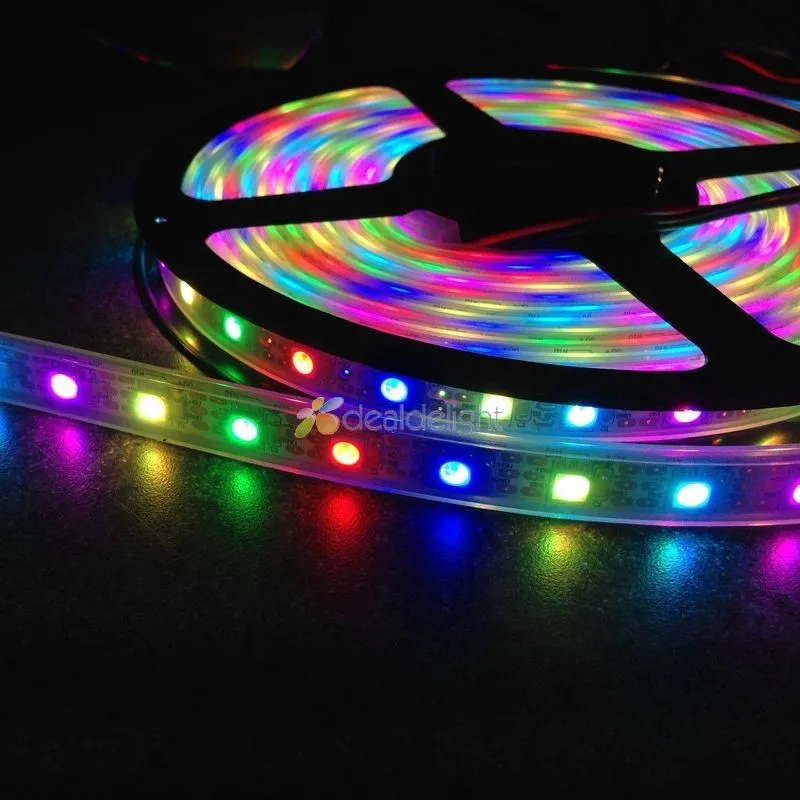 4M 60LED/M WS2812 5050 SMD WS2811 Built-in Individually Addressable Dream Color RGB LED Strip DC5V Free shipping
4M 60LED/M WS2812 5050 SMD WS2811 Built-in Individually Addressable Dream Color RGB LED Strip DC5V Free shipping