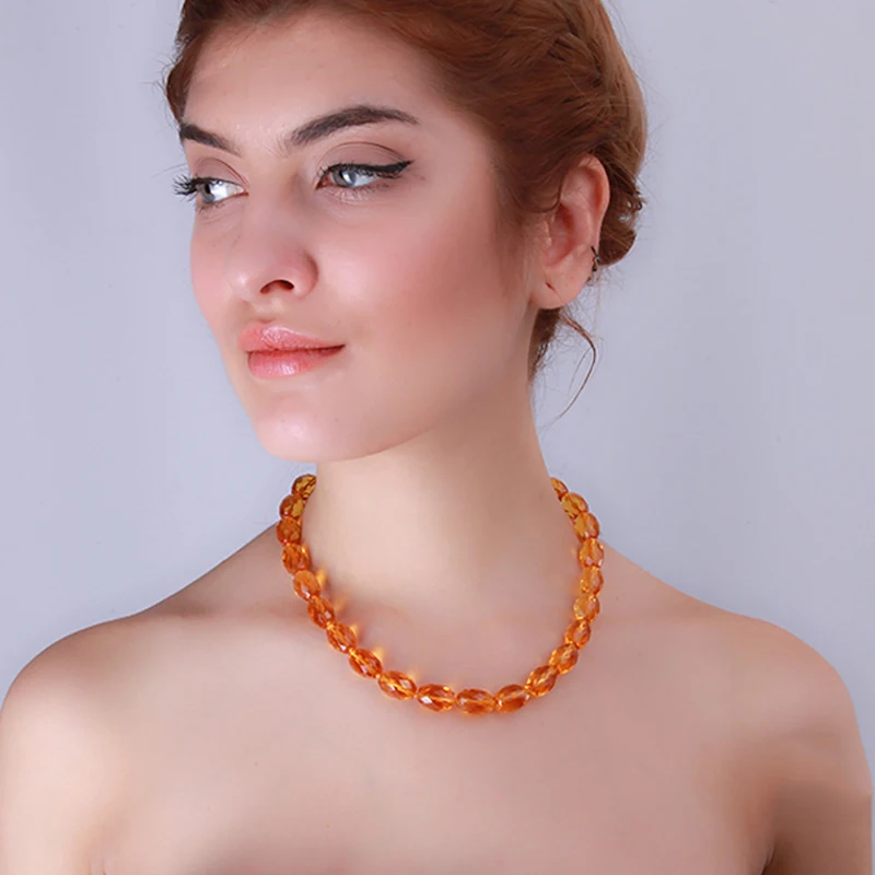 JYX yellow sugar!Shinning natural Citrine Necklace 11*12mm faced oval round yellow crystal necklaces women jewelry 18"
JYX yellow sugar!Shinning natural Citrine Necklace 11*12mm faced oval round yellow crystal necklaces women jewelry 18"