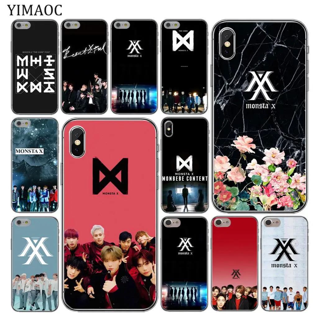 Мягкий силиконовый чехол YIMAOC MONSTAX Monsta X kpop для Apple iPhone 11 Pro XR XS Max 6 6S 7 8 Plus 5 5S SE