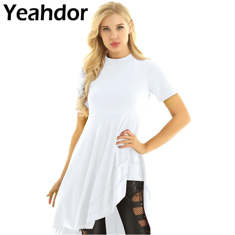 Womens Casual Ruffle High Low Asymmetrical Irregular Hem Turtleneck Short Sleeve Bodycon Tops Blouse Shirt Dress Evening Dress
Womens Casual Ruffle High Low Asymmetrical Irregular Hem Turtleneck Short Sleeve Bodycon Tops Blouse Shirt Dress Evening Dress