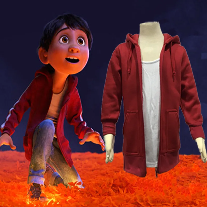 Anime movice Coco Miguel Rivera costumes red jacket vest for kid adult hoodies unisex fleece sweatshirt
Anime movice Coco Miguel Rivera costumes red jacket vest for kid adult hoodies unisex fleece sweatshirt